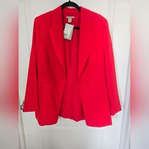 H&M Bold Red Women's Blazer
